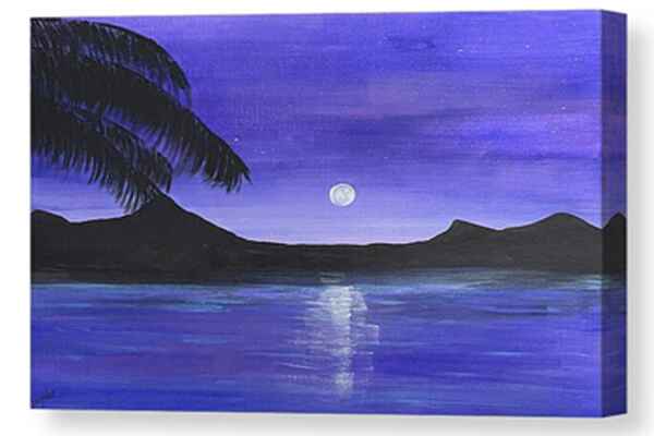 ​Tropical Moonrise canvas print
