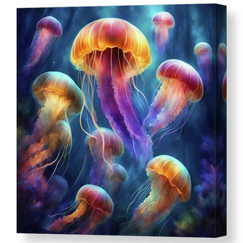 Luminous Jellyfish canvas print