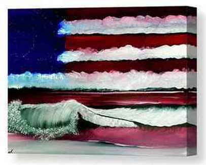 ​​American Flag Seascape&nbsp;